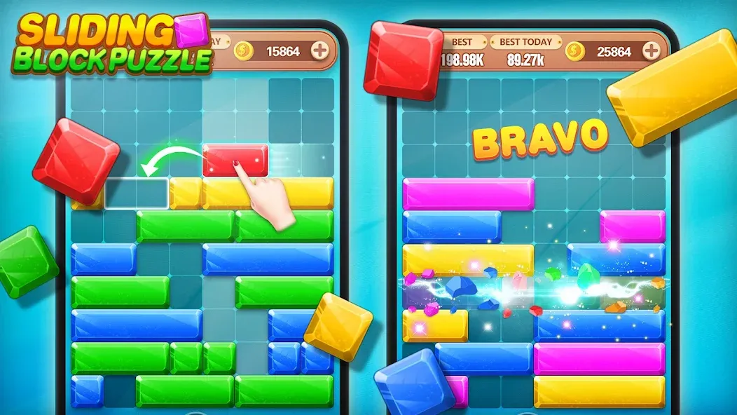 Block Crush - Puzzle Game  [МОД Много монет] Screenshot 2