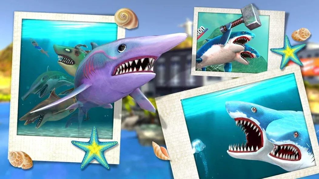 Double Head Shark Attack PVP  [МОД Unlocked] Screenshot 5