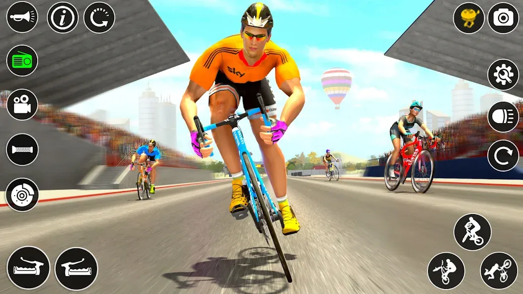 BMX Cycle Race 3d Cycle Games (гонка на велосипедах 3D игры на велосипеде)  [МОД Unlocked] Screenshot 2