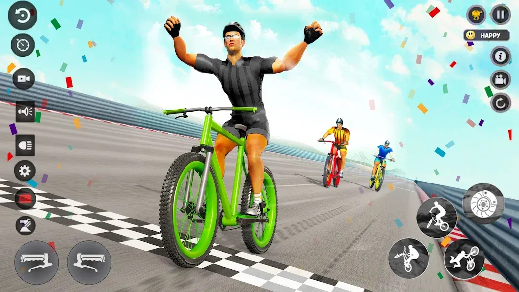 BMX Cycle Race 3d Cycle Games (гонка на велосипедах 3D игры на велосипеде)  [МОД Unlocked] Screenshot 3