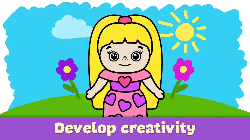 Coloring Book - Games for Kids  [МОД Mega Pack] Screenshot 3