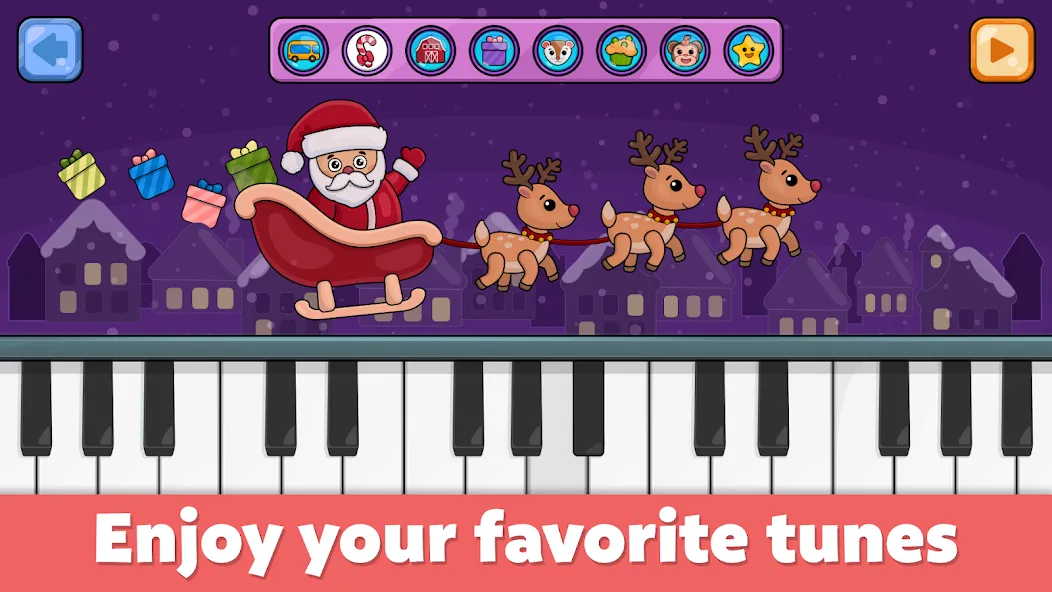 Baby Piano: Kids Music Games  [МОД Все открыто] Screenshot 1