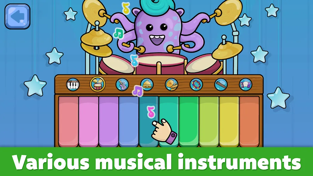 Baby Piano: Kids Music Games  [МОД Все открыто] Screenshot 2