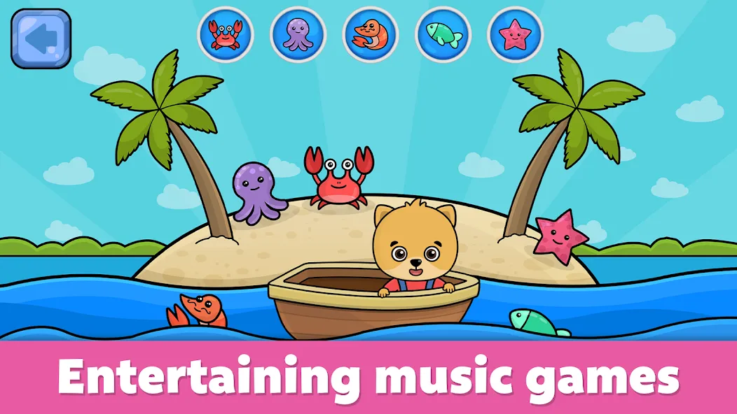 Baby Piano: Kids Music Games  [МОД Все открыто] Screenshot 4