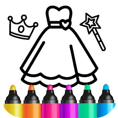 Взломанная Bini Game Drawing for kids app (Бини)  [МОД Много монет] - стабильная версия apk на Андроид