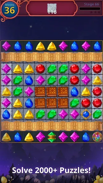 Jewels Magic: Mystery Match3 (Джуэлс Мэджик)  [МОД Бесконечные деньги] Screenshot 4