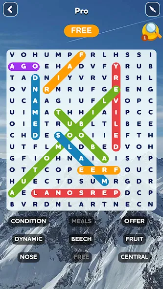 Word Search - Word Puzzle Game  [МОД Бесконечные деньги] Screenshot 3