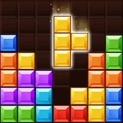 Скачать взломанную Block Gems: Block Puzzle Games (Блок драгоценные камни)  [МОД Много монет] - последняя версия apk на Андроид