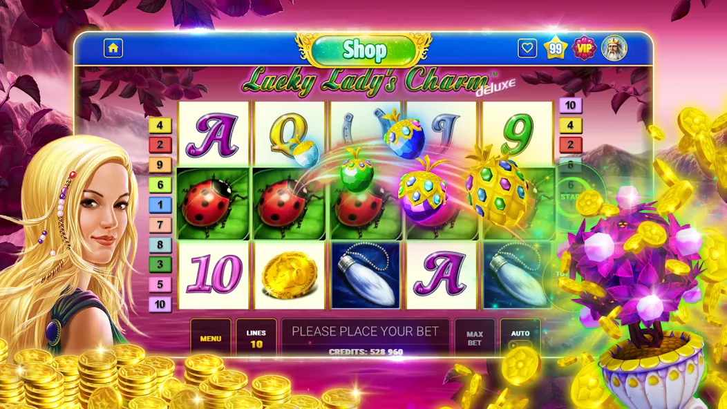 Bloom Boom Casino Slots Online (Блум Бум Казино Слоты Онлайн)  [МОД Mega Pack] Screenshot 3