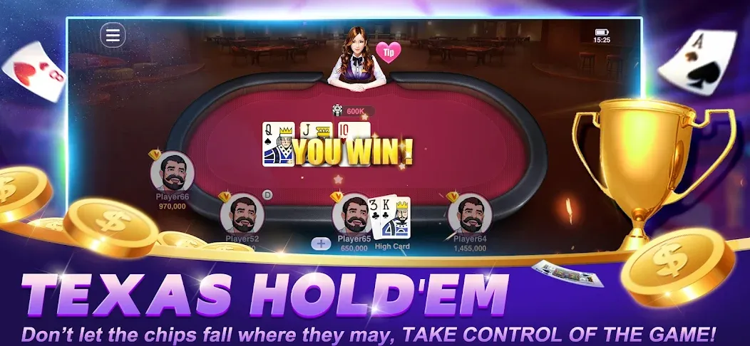 Happy Poker Slots (Хэппи Покер Слоты)  [МОД Много монет] Screenshot 4