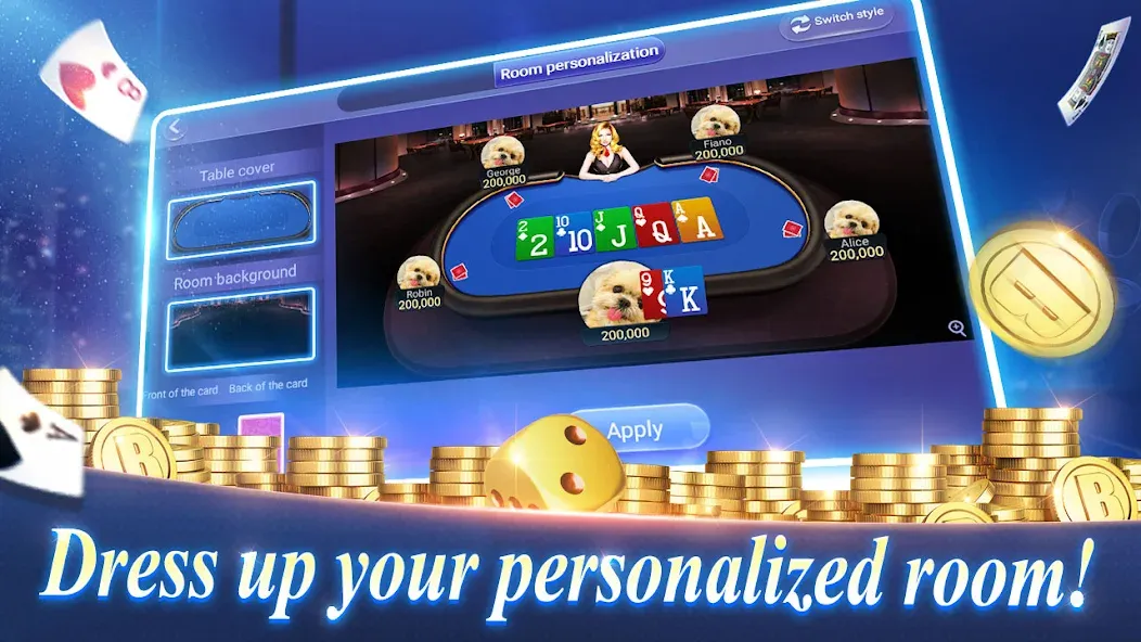 Texas Poker English (Boyaa) (Техасский покер Английский)  [МОД Бесконечные деньги] Screenshot 2