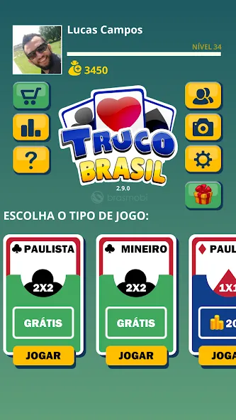 Truco Brasil - Truco online (Труко Бразиль)  [МОД Бесконечные деньги] Screenshot 2