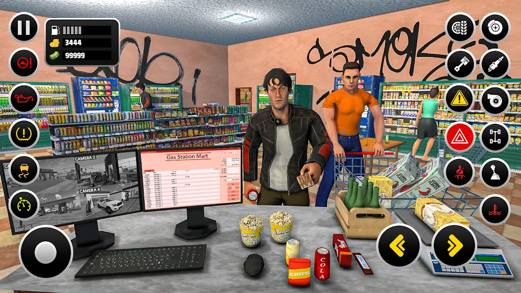 Gas Station Simulator Games  [МОД Много денег] Screenshot 5