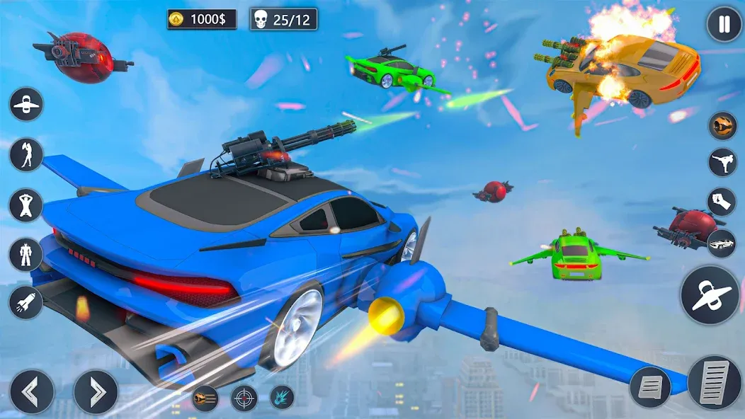 Flying Car Robot Game Car Game  [МОД Unlimited Money] Screenshot 5