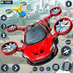 Взломанная Flying Car Robot Game Car Game  [МОД Unlimited Money] - последняя версия apk на Андроид