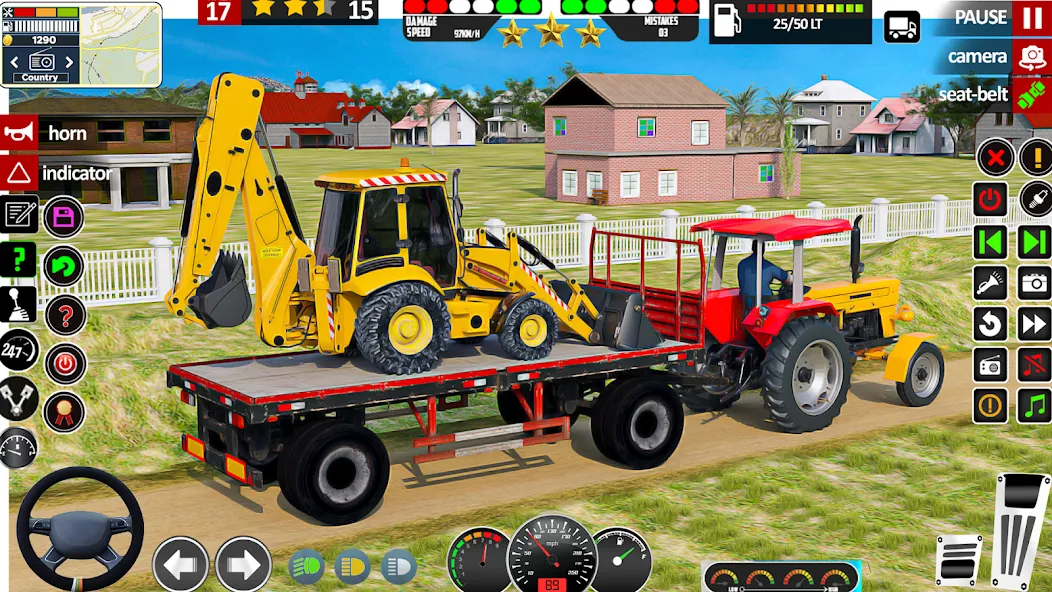 Indian Tractor Game Farming 3D  [МОД Unlocked] Screenshot 1