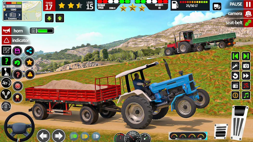 Indian Tractor Game Farming 3D  [МОД Unlocked] Screenshot 3