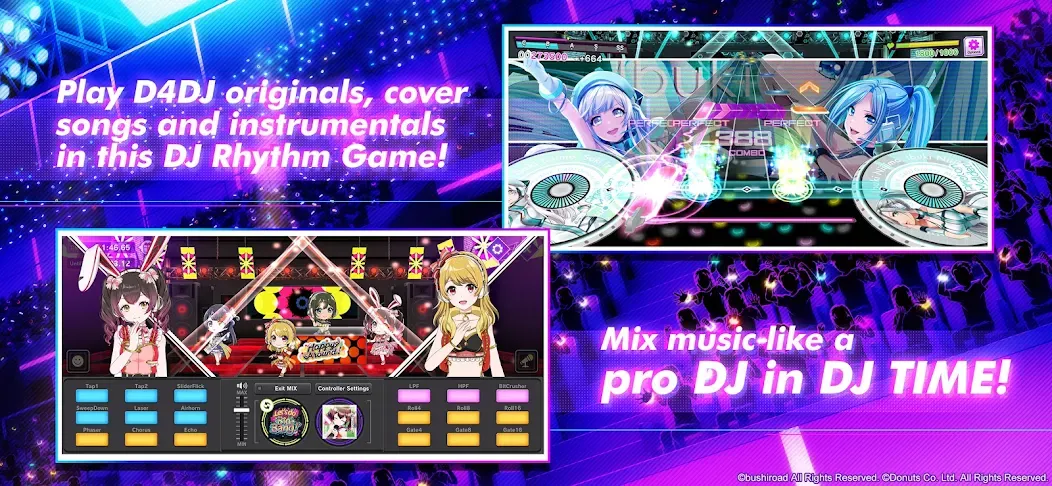 D4DJ Groovy Mix (ДидиФо Джей Груви Микс)  [МОД Бесконечные монеты] Screenshot 2