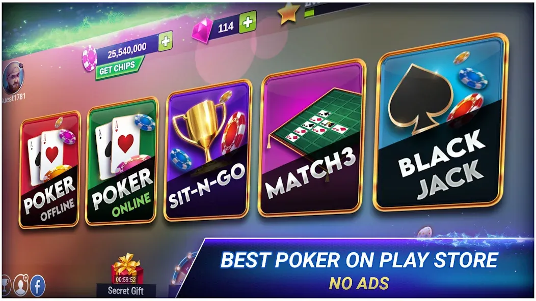 Poker Texas Holdem (Покер Техасский Холдем)  [МОД Mega Pack] Screenshot 2