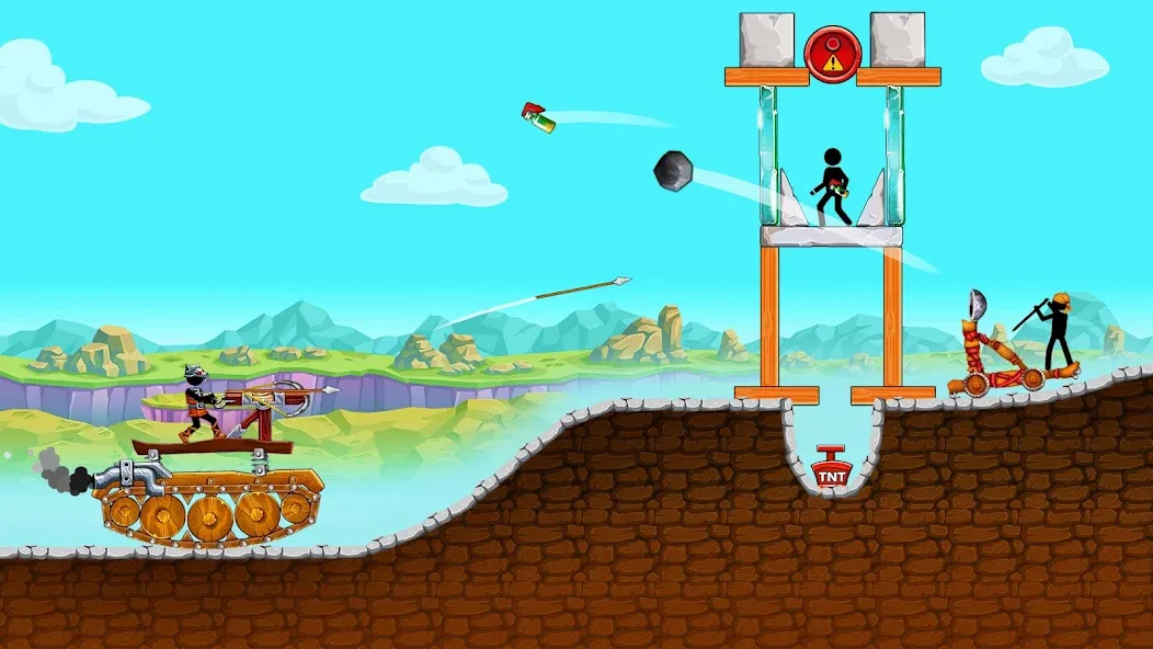 The Tank: Stick pocket hill (Зе Тенк)  [МОД Меню] Screenshot 5