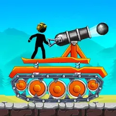 Взломанная The Tank: Stick pocket hill (Зе Тенк)  [МОД Меню] - последняя версия apk на Андроид