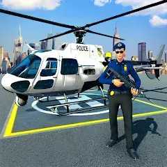 Скачать взломанную Police Helicopter Chase Game  [МОД Menu] - полная версия apk на Андроид