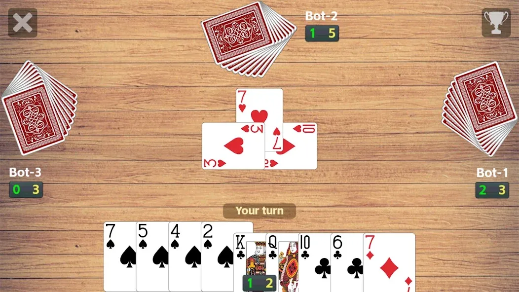 Callbreak League - Card Game (Колбрик Лига)  [МОД Меню] Screenshot 2