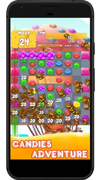 Candy 2024-Candy Match 3 Game (Кэнди 2023)  [МОД Много монет] Screenshot 1