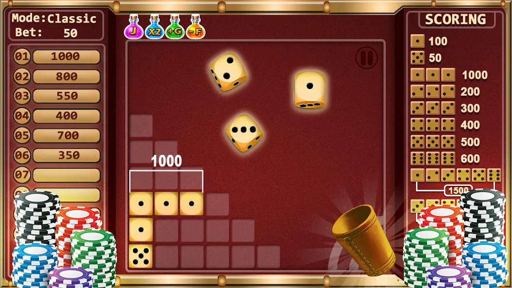 Farkle - Dice Game (Фаркл)  [МОД Mega Pack] Screenshot 1