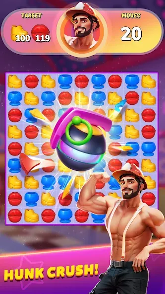 Party Match (Диско матч)  [МОД Menu] Screenshot 3