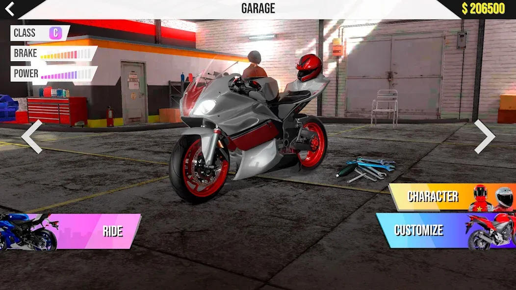 Motorcycle Real Simulator (Мотоцикл Реальный Симулятор)  [МОД Много денег] Screenshot 1