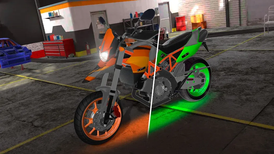 Motorcycle Real Simulator (Мотоцикл Реальный Симулятор)  [МОД Много денег] Screenshot 2