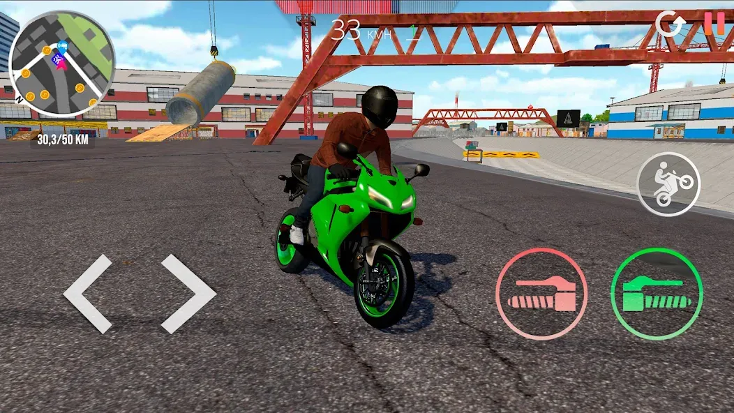 Motorcycle Real Simulator (Мотоцикл Реальный Симулятор)  [МОД Много денег] Screenshot 5