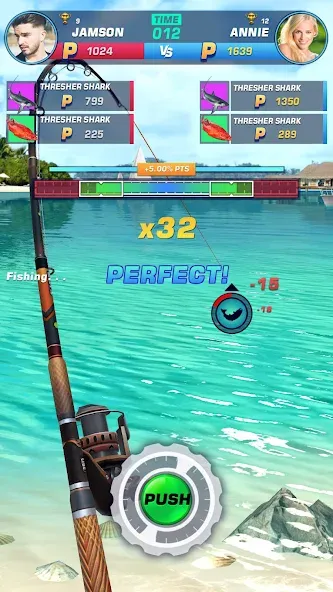 Fishing Rival 3D (Фишинг Ривал 3Д)  [МОД Много монет] Screenshot 5