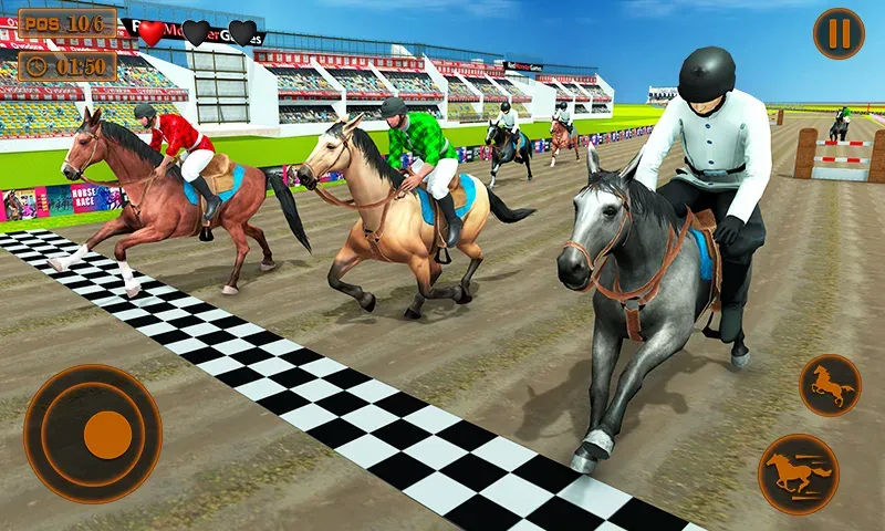 Mounted Horse Racing Games  [МОД Mega Pack] Screenshot 2