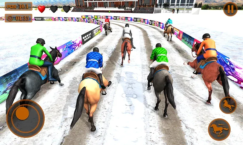 Mounted Horse Racing Games  [МОД Mega Pack] Screenshot 3