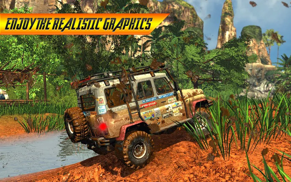 Offroad Jeep Driving Simulator  [МОД Menu] Screenshot 1