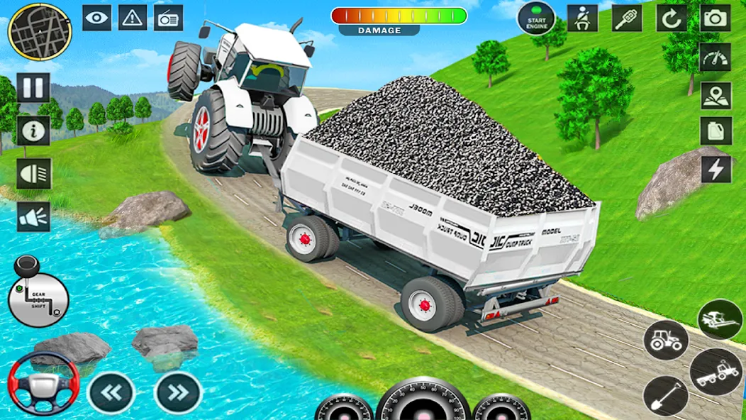 Big Tractor Farming Simulator (Биг Трактор Фарминг Симулятор)  [МОД Все открыто] Screenshot 1