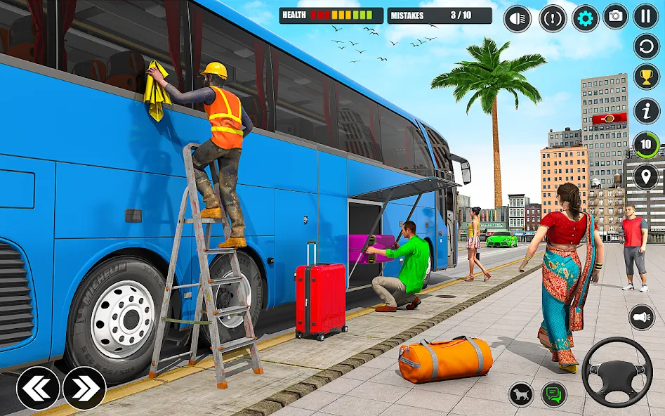 City Bus Simulator 3D Bus Game (Симулятор городского автобуса 3D  игра   )  [МОД Unlimited Money] Screenshot 3