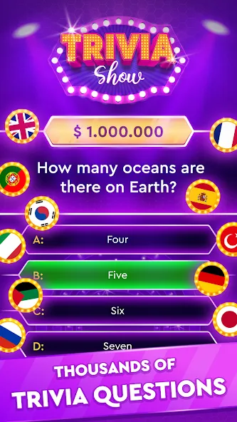 Trivia Show: TV Word Quiz Game  [МОД Много денег] Screenshot 1