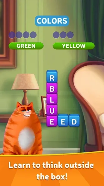 Kitty Scramble: Word Game  [МОД Много денег] Screenshot 1