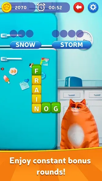 Kitty Scramble: Word Game  [МОД Много денег] Screenshot 3