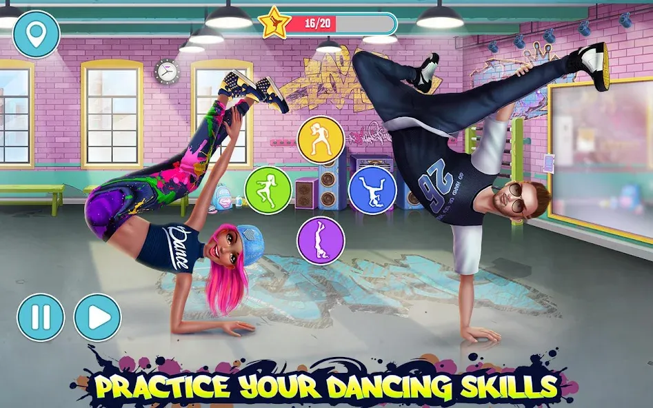 Hip Hop Battle - Girls vs Boys  [МОД Бесконечные деньги] Screenshot 3