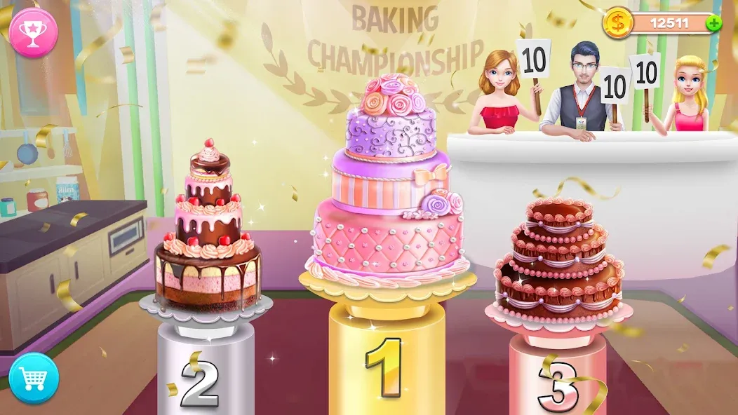 My Bakery Empire: Bake a Cake  [МОД Бесконечные монеты] Screenshot 3