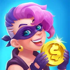 Взломанная Coin Gangster - Spin Master (Коин Гангстер)  [МОД Много монет] - стабильная версия apk на Андроид