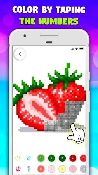 Pixel Art book・Color by number  [МОД Меню] Screenshot 2