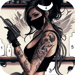 Tattoo Coloring games