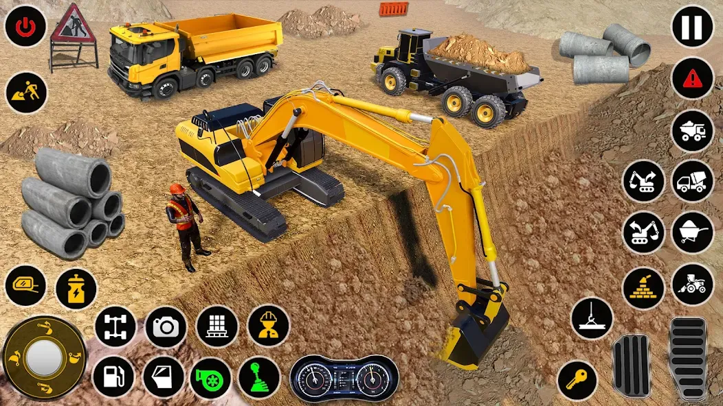 Construction Dump Truck Game (Конструкционный симулятор самосвала)  [МОД Mega Pack] Screenshot 5