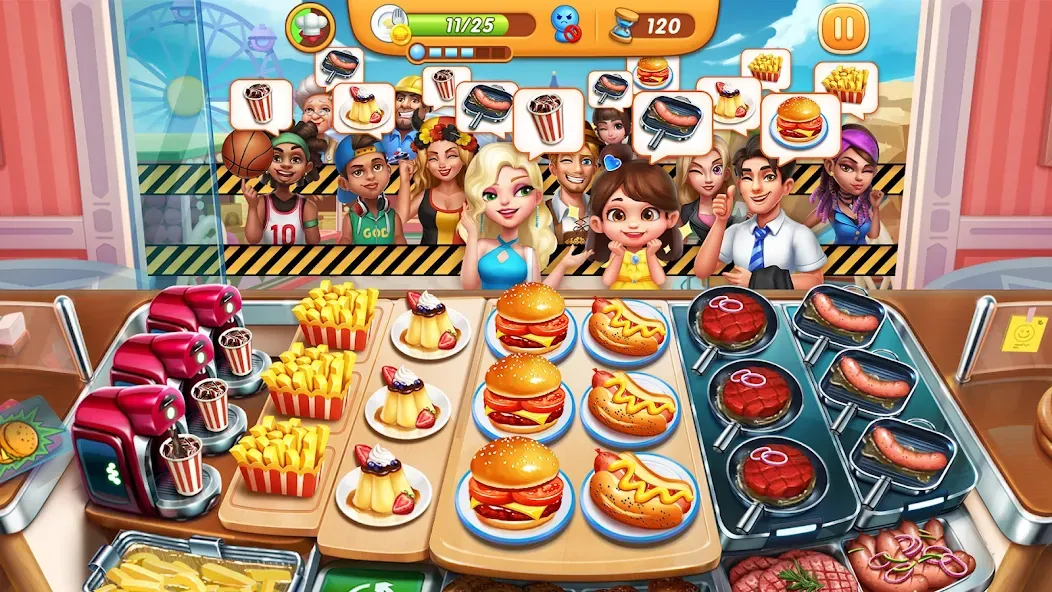 Cooking City - Cooking Games (Кукинг Сити)  [МОД Unlocked] Screenshot 1