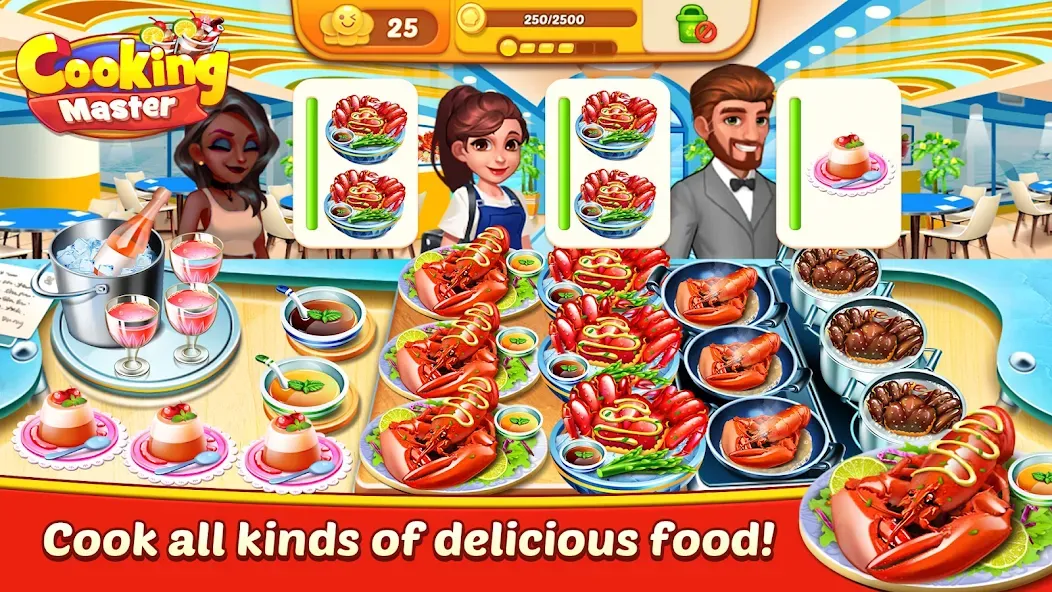 Cooking Master:Restaurant Game (Кукинг Мастер)  [МОД Бесконечные монеты] Screenshot 4